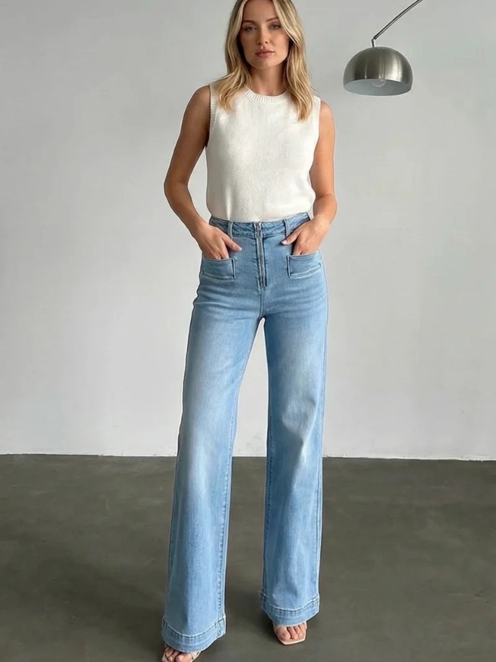 BCBG high rise wide leg flair (very stretchy!)